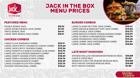 Despite the growth in same-store sales,. . Jack in th box menu